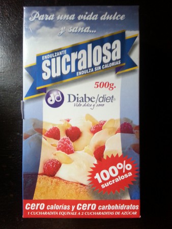 Sucralosa formato 500 grs Precios en lista de precios